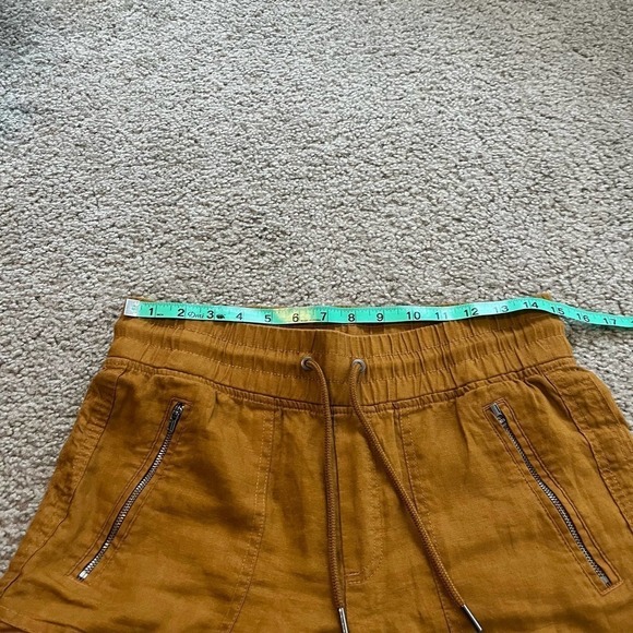 Athleta cabo linen jogger mustard yellow (toasted ochre) women’s size 4 - Picture 12 of 12